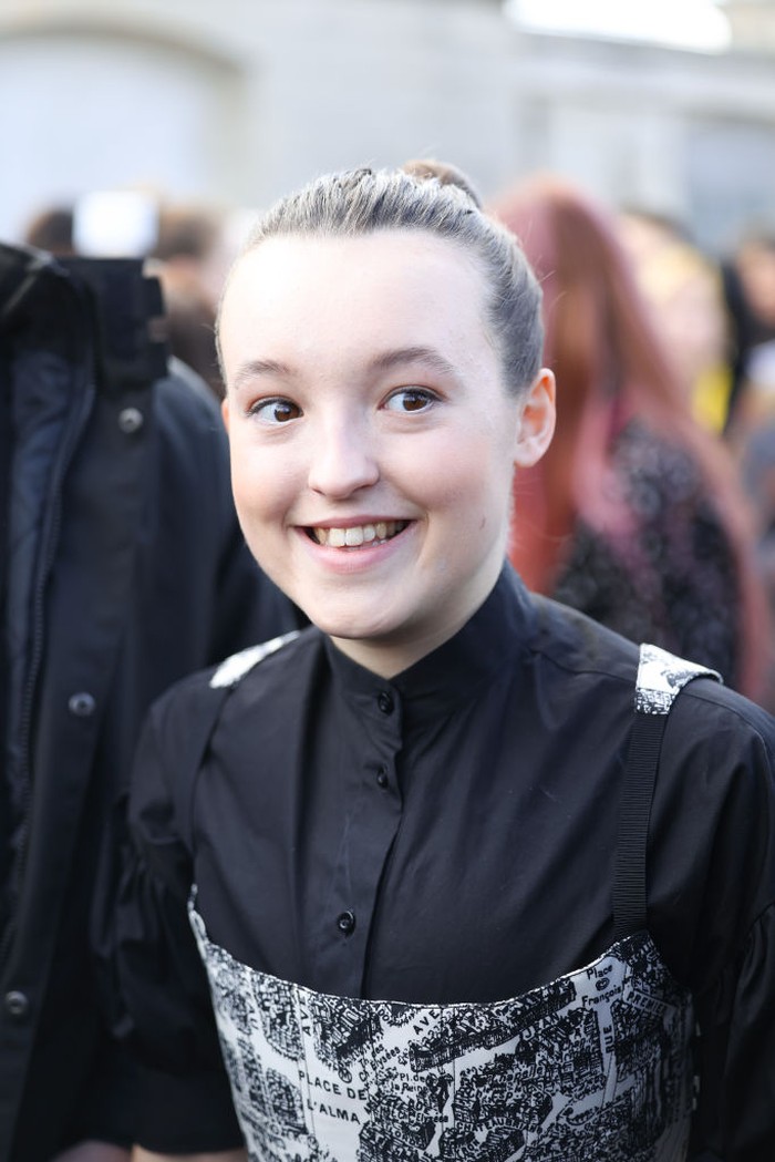 1470281051 PARIS, FRANCE - FEBRUARY 28: Bella Ramsey attends the Christian Dior Womenswear Fall Winter 2023-2024 show as part of Paris Fashion Week on February 28, 2023 in Paris, France. (Photo by Jacopo Raule/Getty Images)