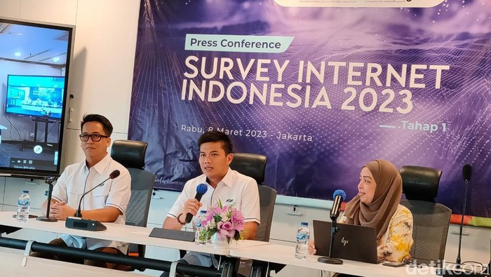 APJII merilis hasil survei jumlah pengguna internet Indonesia per awal tahun 2023.