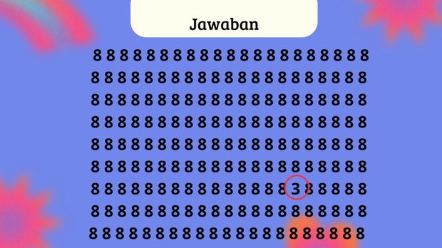 Tes Ketajaman Mata, Berhasil Temukan Angka Berbeda dalam 5 Detik?