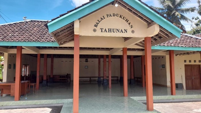 Balai Pedukuhan Tahunan, Kalurahan Karangduwet, Kapanewon Paliyan, Kabupaten Gunungkidul. Foto diunggah Rabu (8/3/2023).