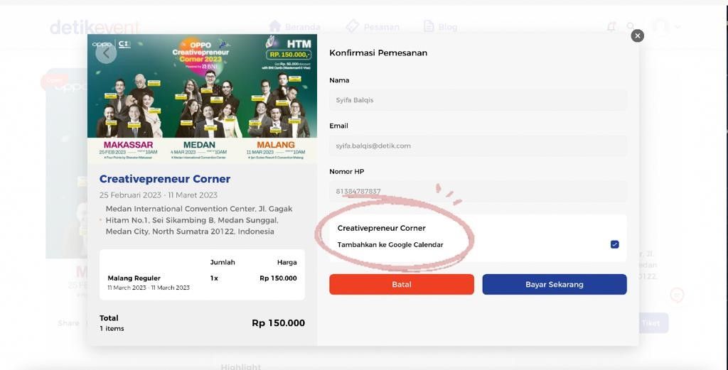 Klik detikEvent (Dok. detikcom)