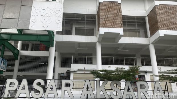 Pasar Aksara di Medan. (Kartika Sari/detikSumut)