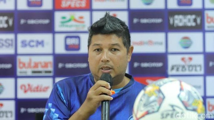 Pelatih Persikabo Aidil Sharin Sahak jelang menghadapi PSM Makassar di pekan ke-29 Liga 1 2022/2023.