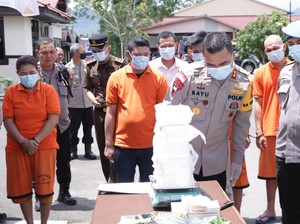 Polres Bengkayang Kalbar Tangkap 6 Tersangka Narkoba, 10,4 Kg Sabu Dimusnahkan