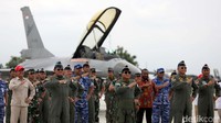 Ia mengucapkan terima kasih atas wing kehormatan yang diberikan. Prabowo mengenang keinginan menjadi penerbang kala masuk TNI pertama kali.