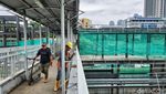 Potret Terkini Proyek Halte TransJakarta Gatot Subroto LIPI