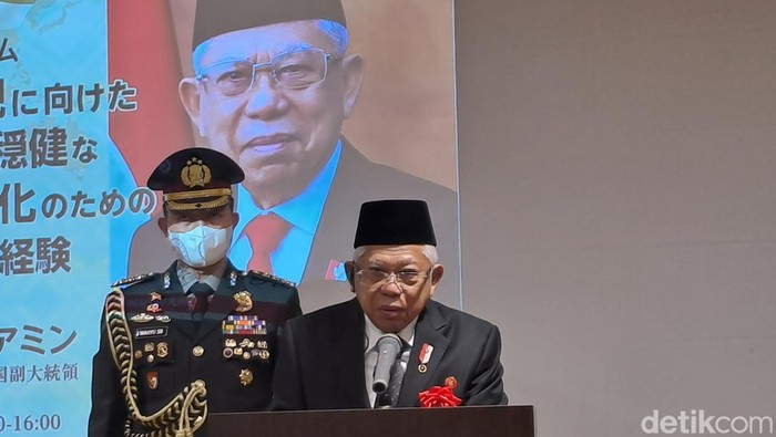 Wapres Maruf Amin di Universitas Kyoto (Yulida/detikcom)