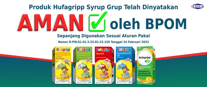 Daftar Produk Hufagripp Syrup yang Dinyatakan Aman oleh BPOM