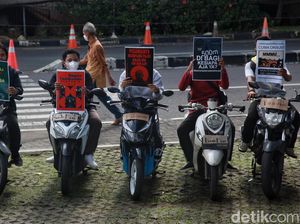 Aksi Konvoi Bukan Moge Dukung KPK Bongkar Permainan Pajak