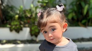 7 Potret Terbaru Baby Guzel Anak Margin & Ali Syakieb, Cantik Bak Boneka Arab