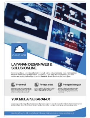 Ilustrasi contoh iklan, slogan, dan poster.