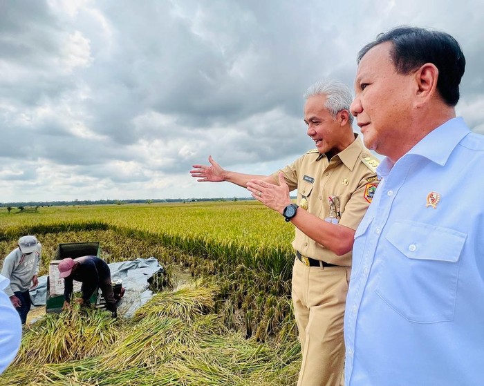 Jokowi, Prabowo dan Ganjar di Jateng