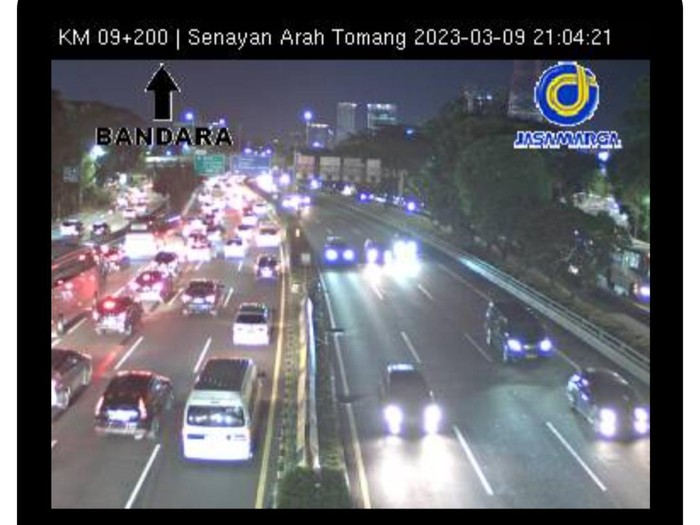 Macet tol (Sumber: Aplikasi Travoy, Jasa Marga)