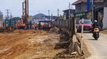Melihat Pembangunan Flyover Cisauk Tangerang