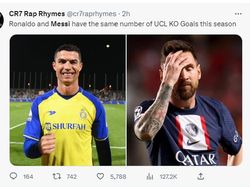 Meme Messi Dibully PSG Tersingkir, Dibanding-bandingkan Ronaldo