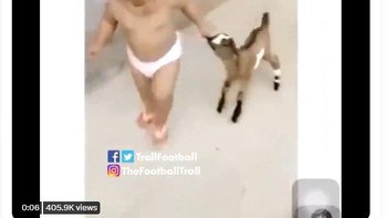 Jamal Musiala pada Messi The GOAT. Foto: Twitter