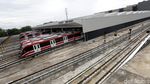 Mengintip Kereta LRT Jabodebek Beristirahat