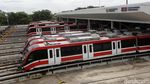 Mengintip Kereta LRT Jabodebek Beristirahat