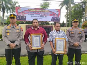 Momen Penabrak ABG Pembacok di Magelang Dapat Penghargaan