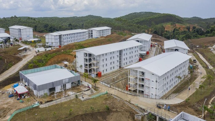 Kementerian PUPR tengah memulai tahap pembangunan komplek perumahan di IKN Nusantara. Begini penampakannya.