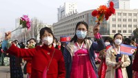 Hari Perempuan Internasional atau International Womens Day (IWD) diperingati setiap tanggal 8 Maret. Hari Perempuan Internasional banyak dirayakan di sejumlah negara di dunia. AP/Jon Chol Jin