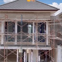 Potret rumah yang nantinya akan menjadi tetangga Indah dan Arie. Kurang lebih rumah Arie dan Indah juga berbentuk menyerupai rumah tersebut. Foto: Instagram/@arie_kriting