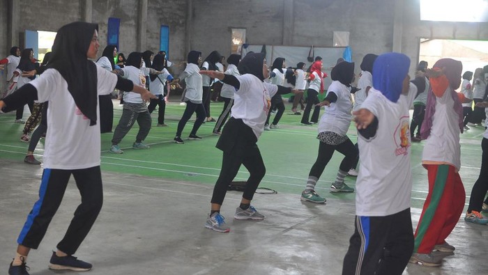 Senam pendukung Ganjar Pranowo