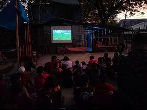 Nobar PSM Vs Persikabo di Stadion Mattoanging, Suporter Sindir Pemprov Sulsel