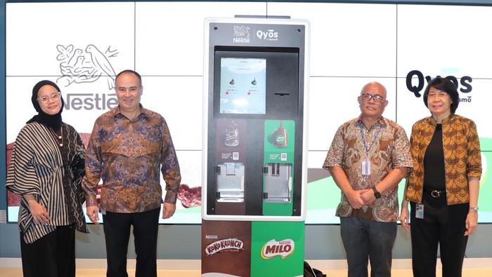 Teknologi Mesin Isi Ulang, Untuk Kurangi Sampah Plastik Nestle Indonesia berkolaborasi bersama dengan Qyos. Mereka menghadirkan teknologi mesin isi ulang.