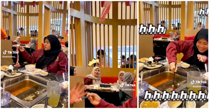 Coba Trik Hotpot Viral, Wanita Ini Justru Bikin Kacau di Restoran