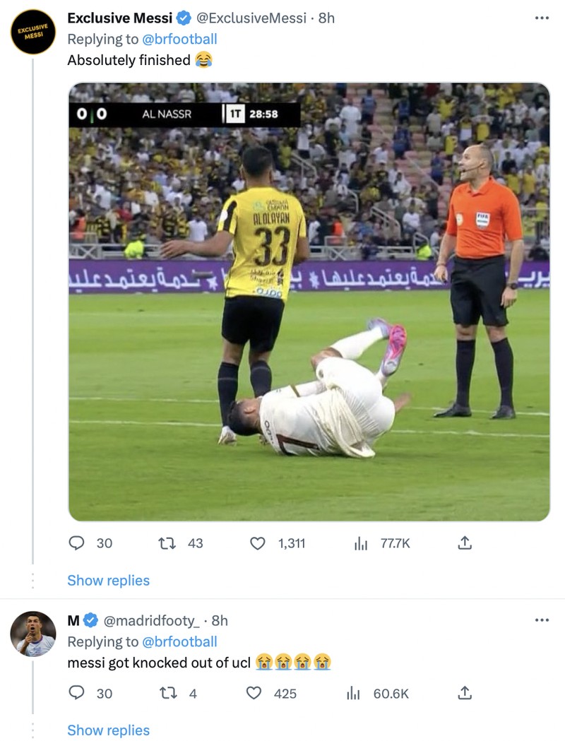 Al Nassr gagal melawan Al Ittihad dalam laga lanjutan Liga Arab Saudi, sehingga tim Cristiano Ronaldo Cs turun peringkat.