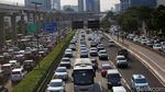 Jalan Gatot Subroto dan Tol Dalam Kota Macet Dua Arah Sore Ini