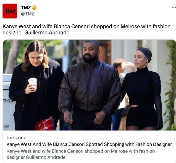 Kanye West dan Bianca Censori Kanye West dan Bianca Censori