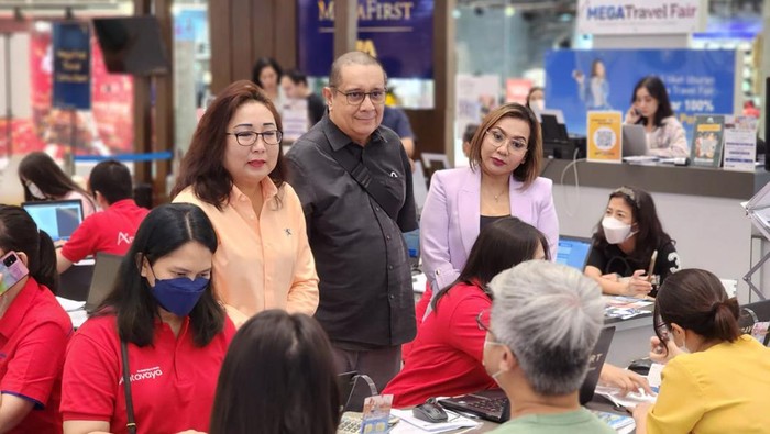 Mega Travel Fair kembali digelar di Surabaya, Jawa Timur. Traveler yang ingin plesiran ke berbagai wilayah dalam dan luar negeri pun bisa mencari akomodasinya disini.