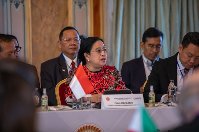 Ketua DPR RI Puan Maharani melakukan pertemuan bilateral dengan Speaker of the Grand National Assembly of Türkiye Prof. Dr. Mustafa Şentop.