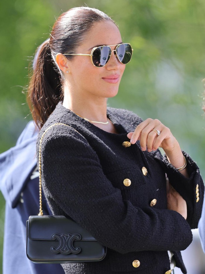THE HAGUE, NETHERLANDS - APRIL 16: Meghan, Duchess of Sussex is seen during the Jaguar Land Rover Driving Challenge on day one of the Invictus Games The Hague 2020 at Zuiderpark on April 16, 2022 in The Hague, Netherlands. (Photo by Chris Jackson/Getty Images for the Invictus Games Foundation )