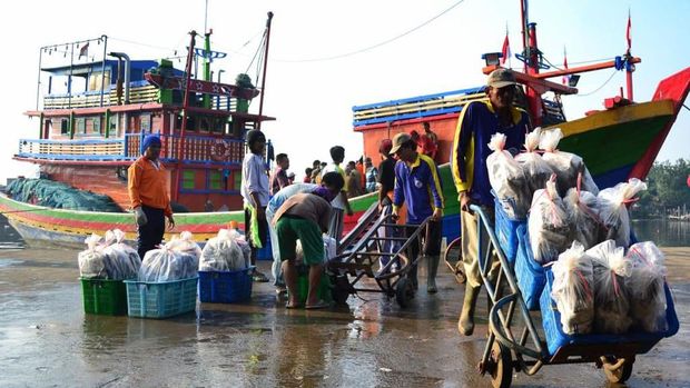 Penangkapan ikan oleh para nelayan Indonesia. (Dok. PT Perikanan Indonesia (Persero))