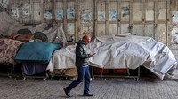 Aksi itu sebagai bentuk protes terhadap serangan tentara Israel di Jenin pada hari sebelumnya. Zain Jaafar/AFP/Getty Images  
