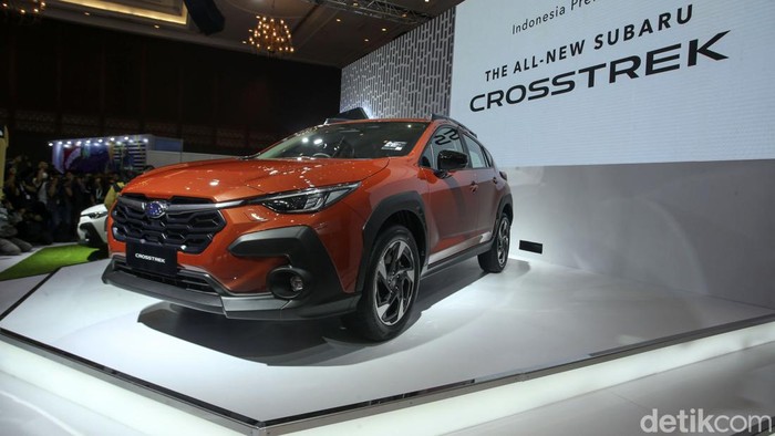 Subaru Crosstrek Siap Ngaspal di Indonesia Subaru Crosstrek diluncurkan di Gaikindo Jakarta Auto Week (GJAW) di JCC, Jakarta, Jumat (10/3/2023). Harga yang ditawarkan Rp 549.500.000 on the road Jakarta