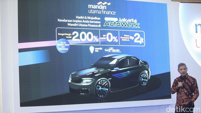 Wujudkan Kendaraan Impian di GJAW 2023 Gelaran Gaikindo Jakarta Auto Week (GJAW) 2023 kembali digelar di JCC Senayan 10-19 Maret 2023. Pada gelaran event kali ini, Mandiri Utama Finance (MUF) hadir sebagaiΒ Official Multifinance PartnerΒ yang siap memberikan kemudahan bagi konsumen yang membutuhkan pembiayaan kendaraan impiannya.