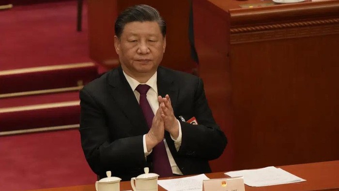 Xi Jinping Chinese President Xi Jinping applauds during a session of China's National People's Congress (NPC) at the Great Hall of the People in Beijing, Friday, March 10, 2023. (AP Photo/Mark Schiefelbein)