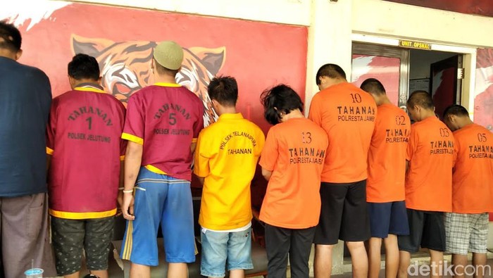 13 Pelaku Curanmor di Jambi Ditangkap (Dimas Sanjaya/detikSumut).