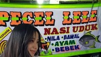 Belum lengkap kalau ke Indonesia tapi tak mencicipi pecel lele. Karenanya netizen ini pun edit foto member BLACKPINK tengah makan pecel lele di warung kaki lima. Foto: Twitter