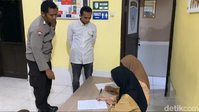 Dua siswi SMK di Makassar yang terlibat perkelahian berdamai.