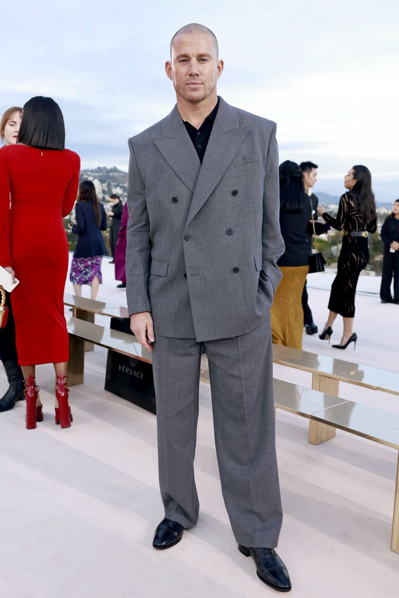  Channing Tatum attends the Versace FW23 Show at Pacific Design Center on March 09, 2023 in West Hollywood, California. (Photo by Emma McIntyre/Getty Images)