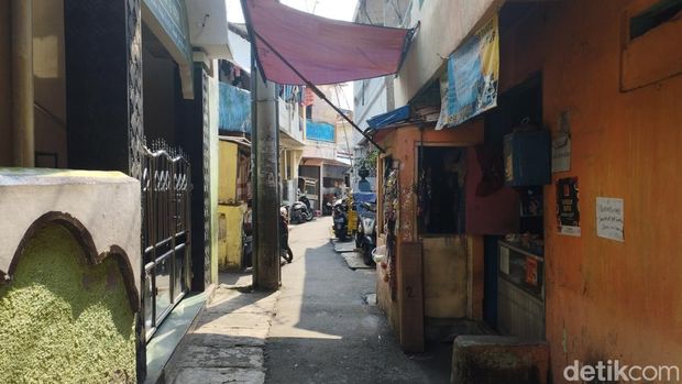 Kampung Boncos di Palmerah, Jakarta Barat, 11 Maret 2023. (Brigitta Belia Permata Sari/detikcom)