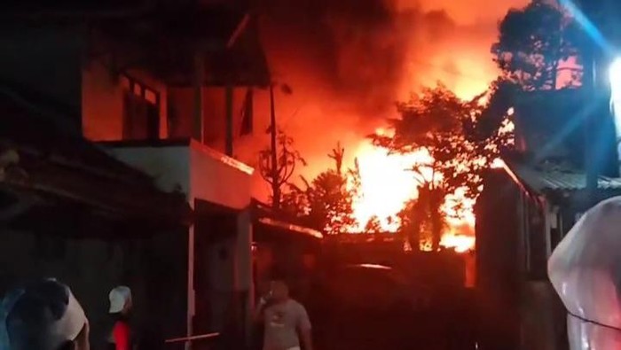 Kebakaran di Kabupaten Bandung.