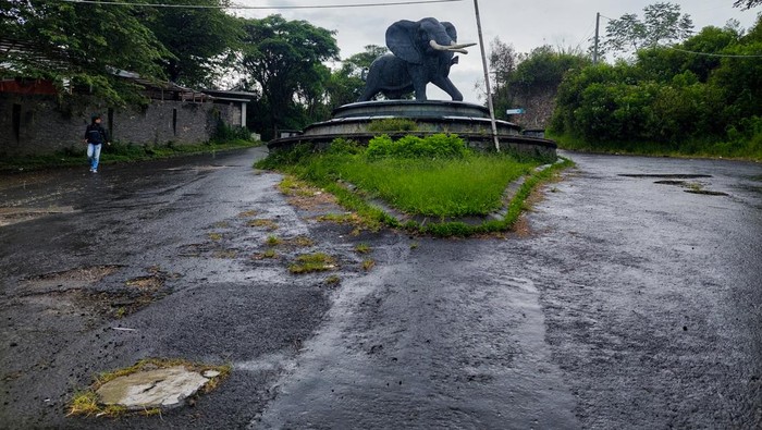 Kondisi Kampung Gajah yang kini terbengkalai.