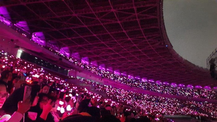 Video Gbk Jadi Lautan Pink Di Konser Blackpink Dibagikan Netizen 4146