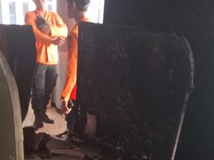 Lab Komputer di Kampus C Unair Hangus Terbakar